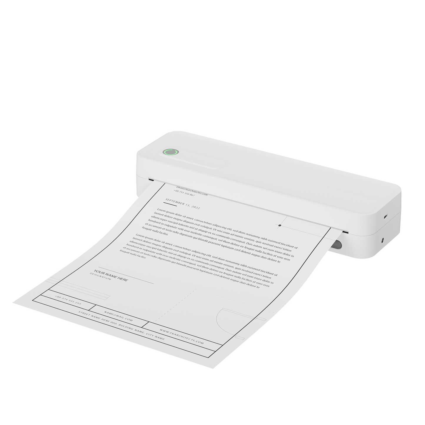 Inkwon A41 Portable Wireless A4 Printer
