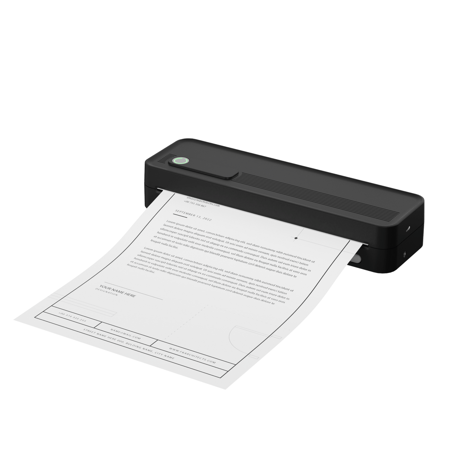 Inkwon A41 Portable Wireless A4 Printer