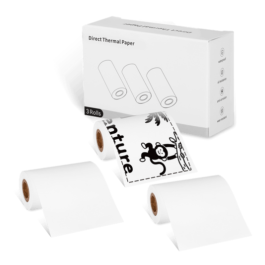 Inkwon B21 Thermal Continuous Paper - White (3 Rolls)