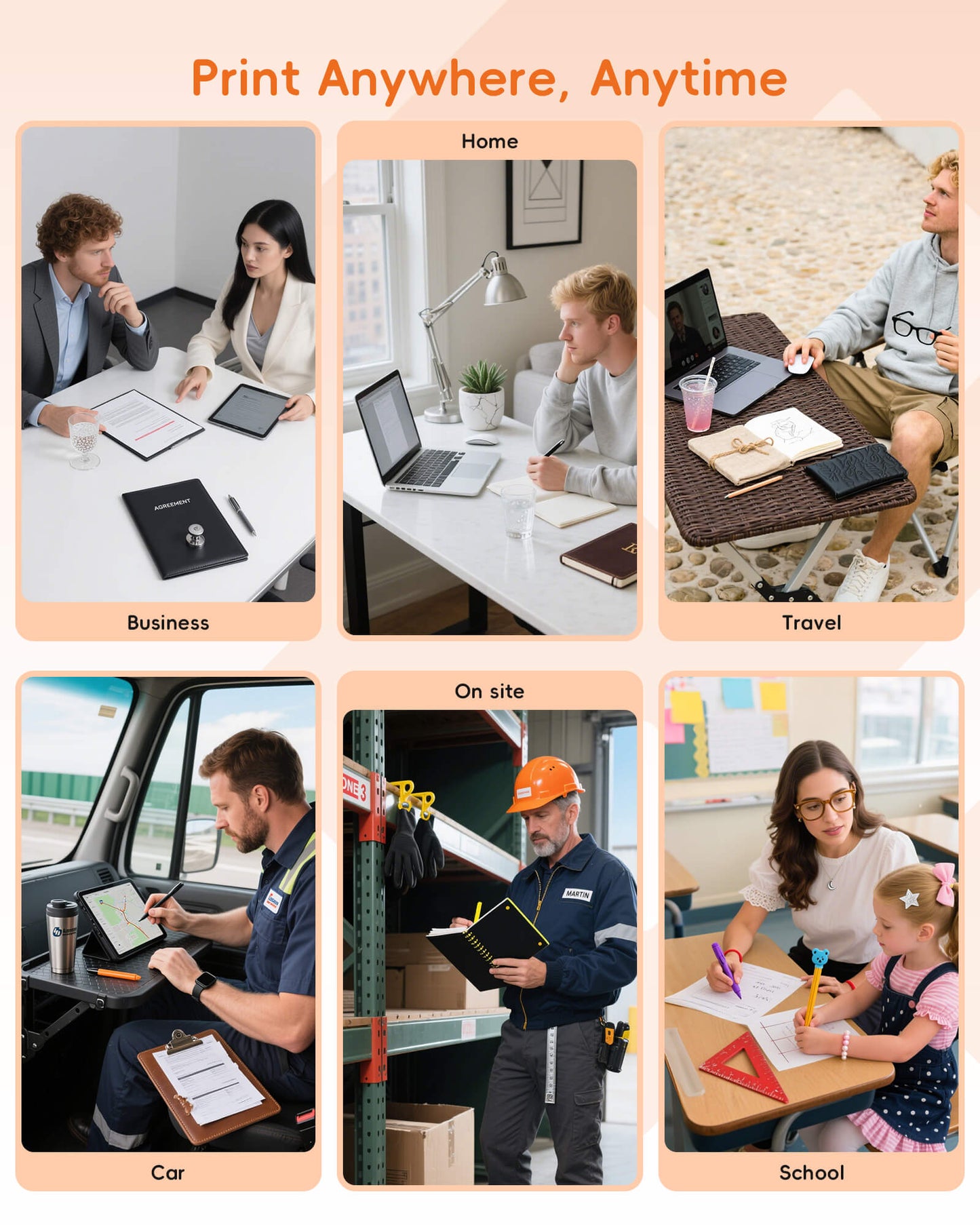Inkwon A41 Portable Wireless A4 Printer