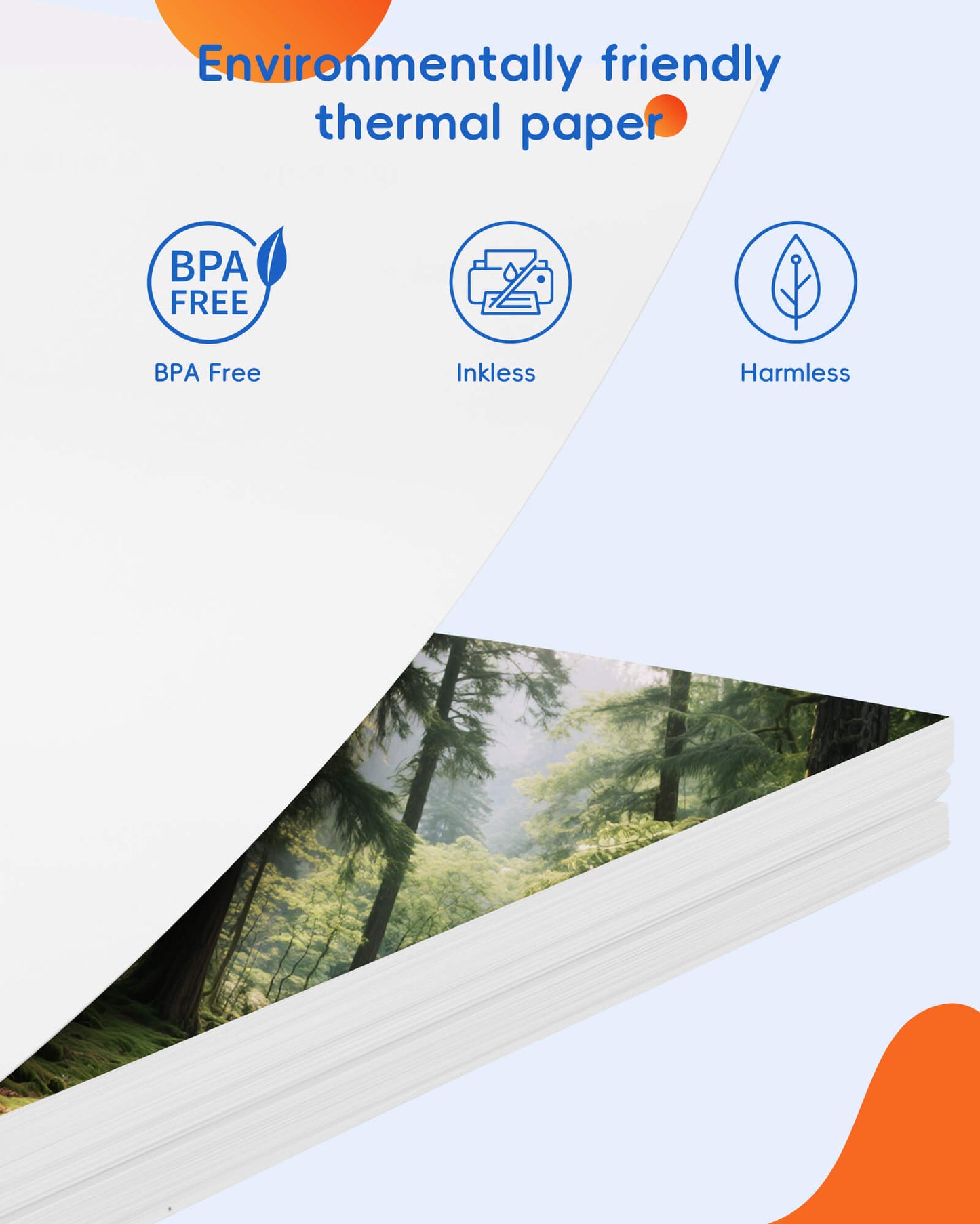 Inkwon A41 Thermal Folded Paper (200 Sheets)