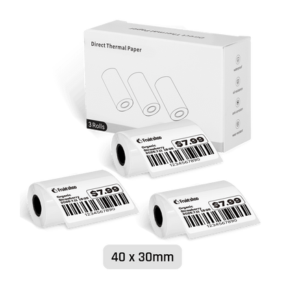 Inkwon B21 Thermal Gap Paper - White (3 Rolls)