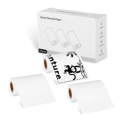 Inkwon B21 Thermal Continuous Paper - White (3 Rolls)