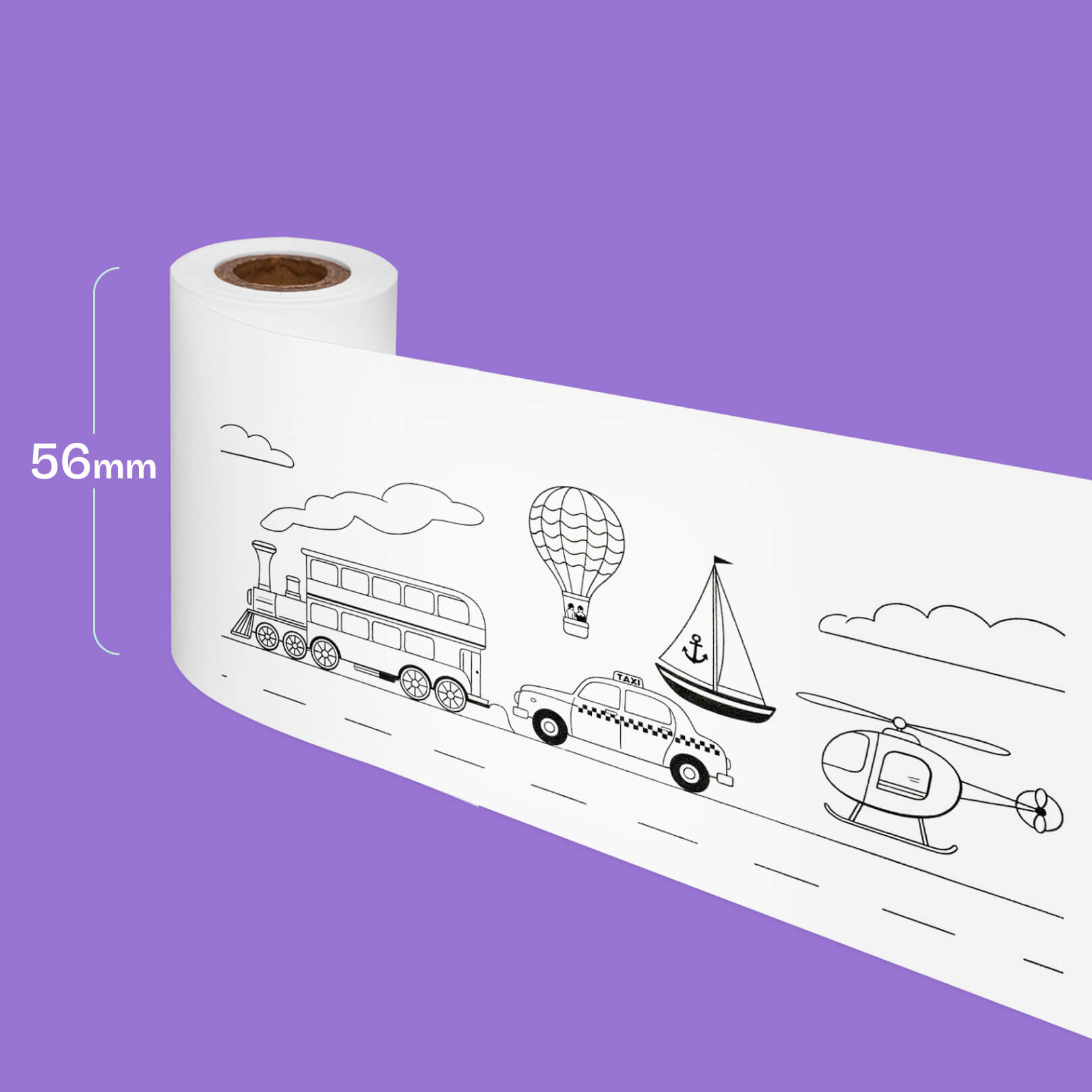 Inkwon B21 Thermal Continuous Paper - White (3 Rolls)