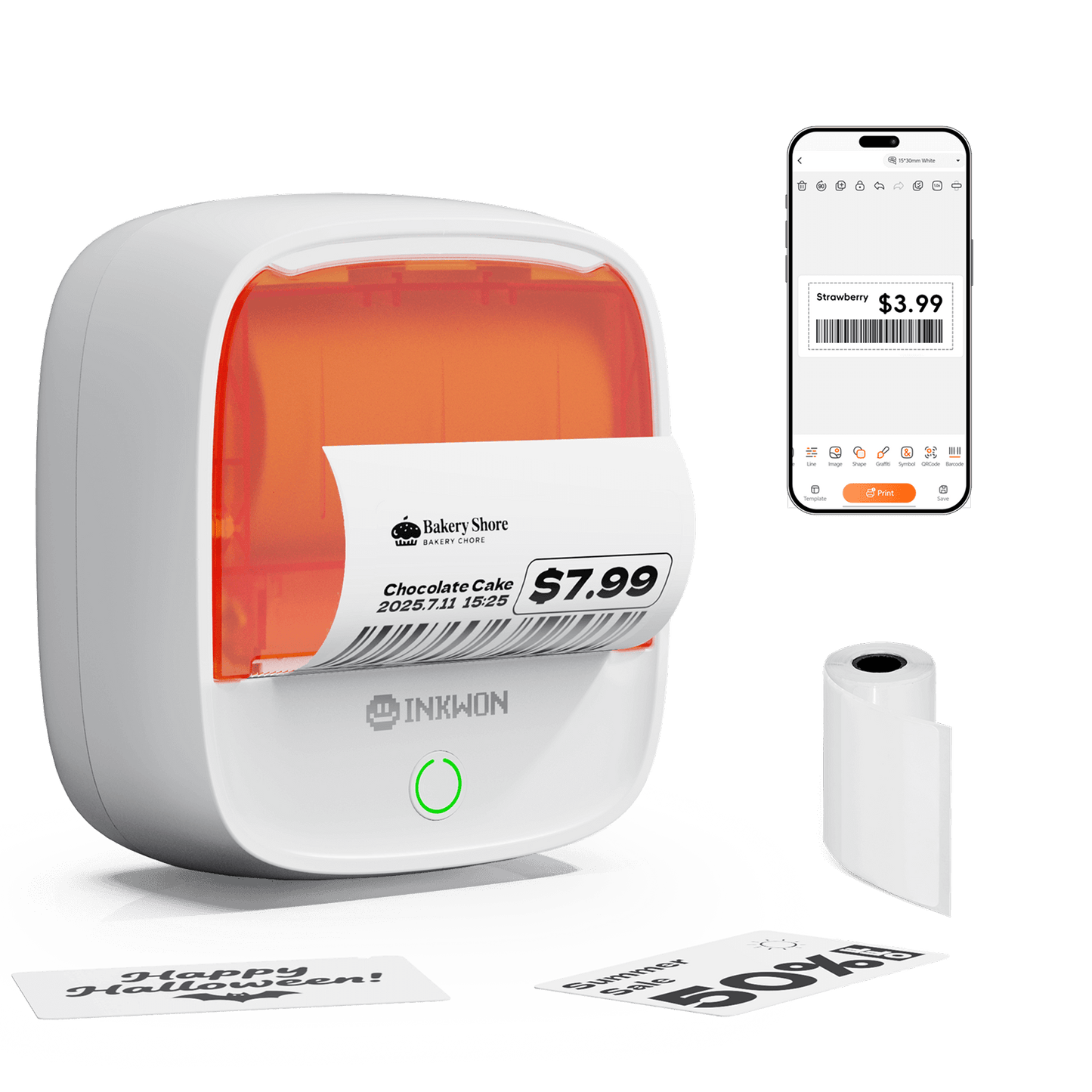 Inkwon B21 Pocket Note & Label Printer