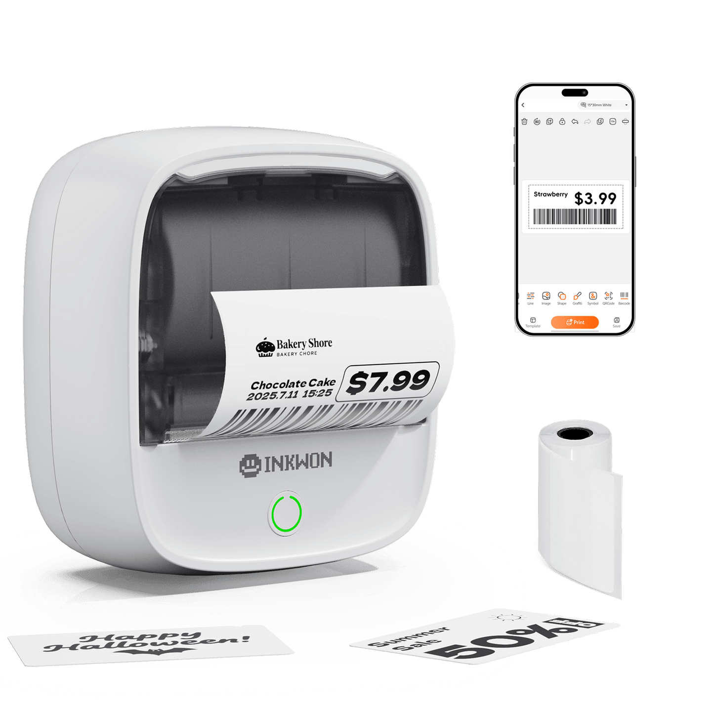 Inkwon B21 Pocket Note & Label Printer