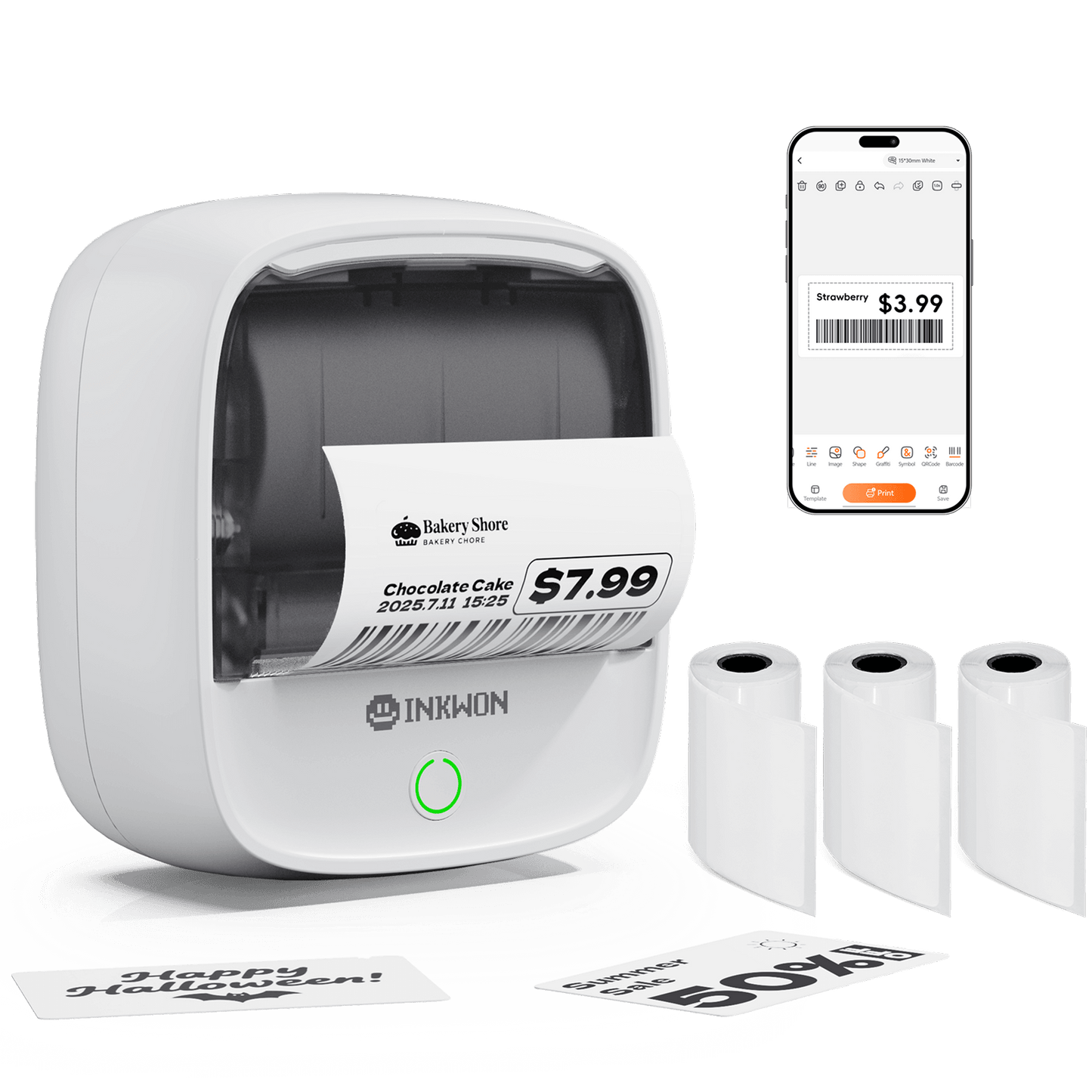 Inkwon B21 Pocket Note & Label Printer